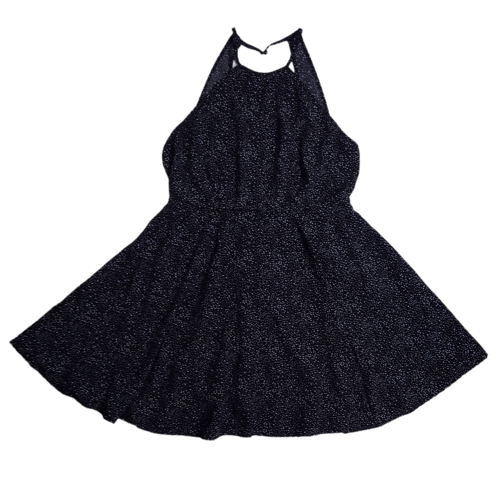 Paper Crane Polka Dot Halter Neck A-Line Dress